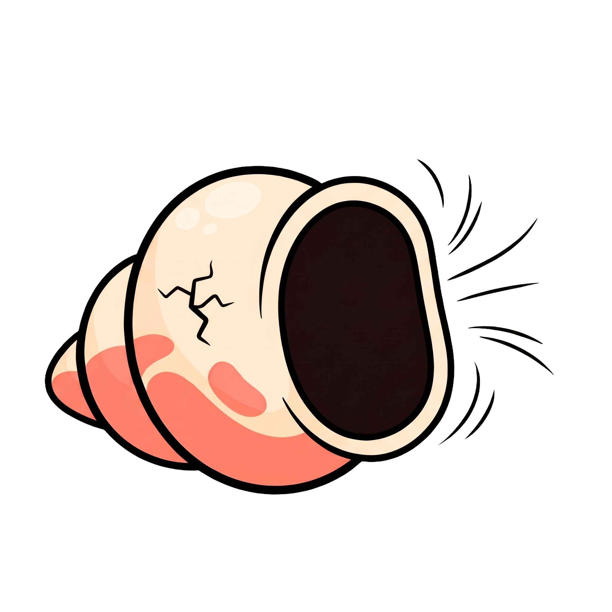 Cracked shell